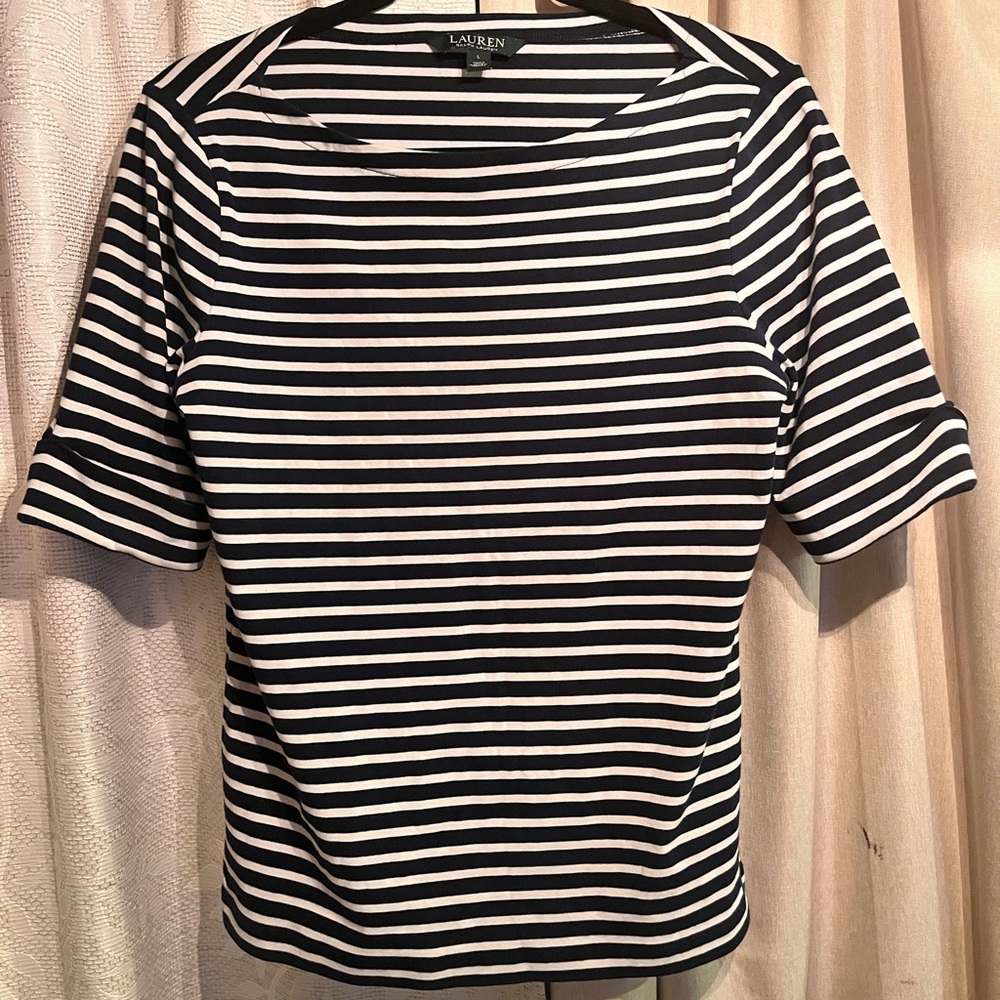 Lauren Ralph Lauren Striped Top- Size L